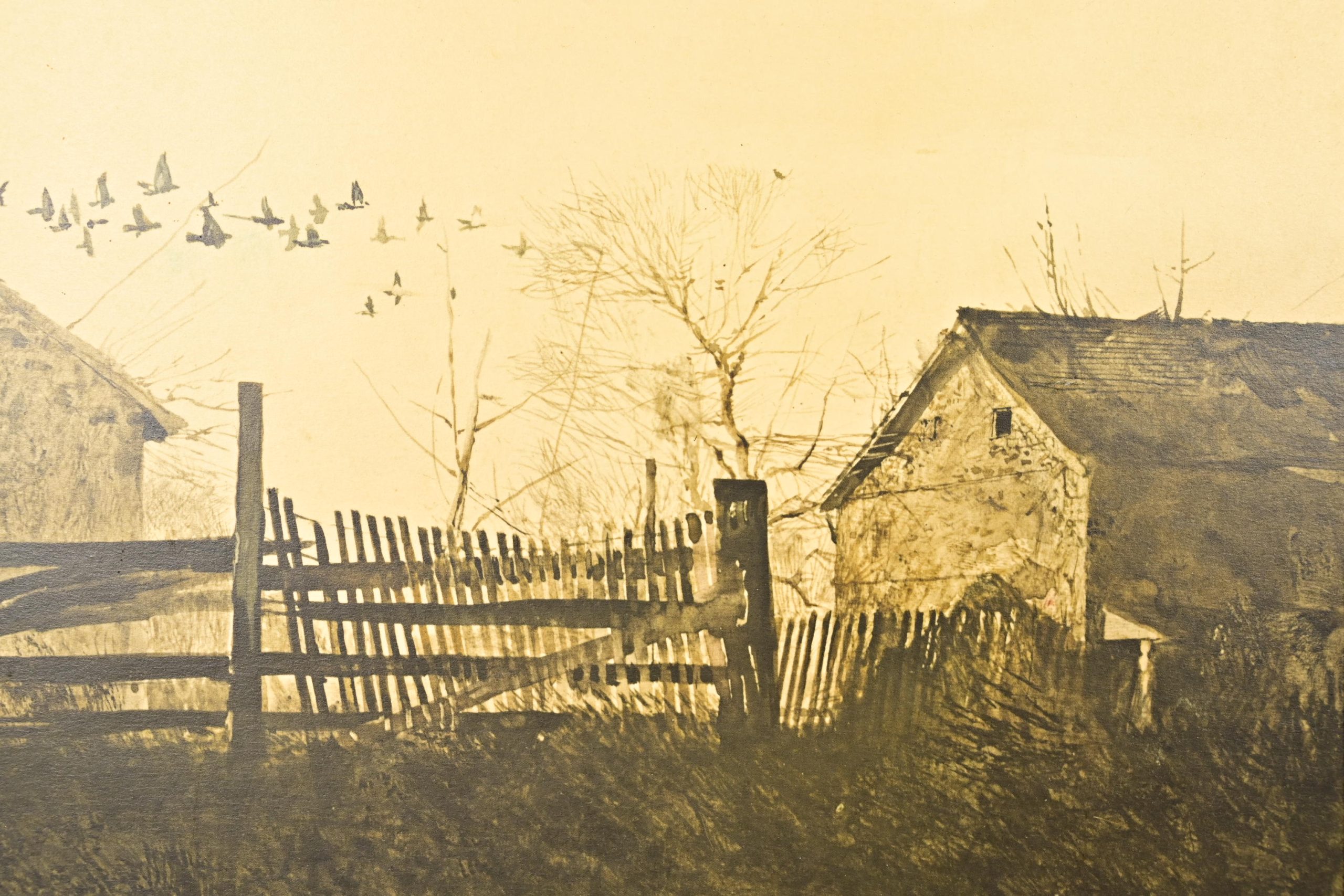Andrew Wyeth "The Mill" Original Framed Lithograph, Circa 1970s - Image 6