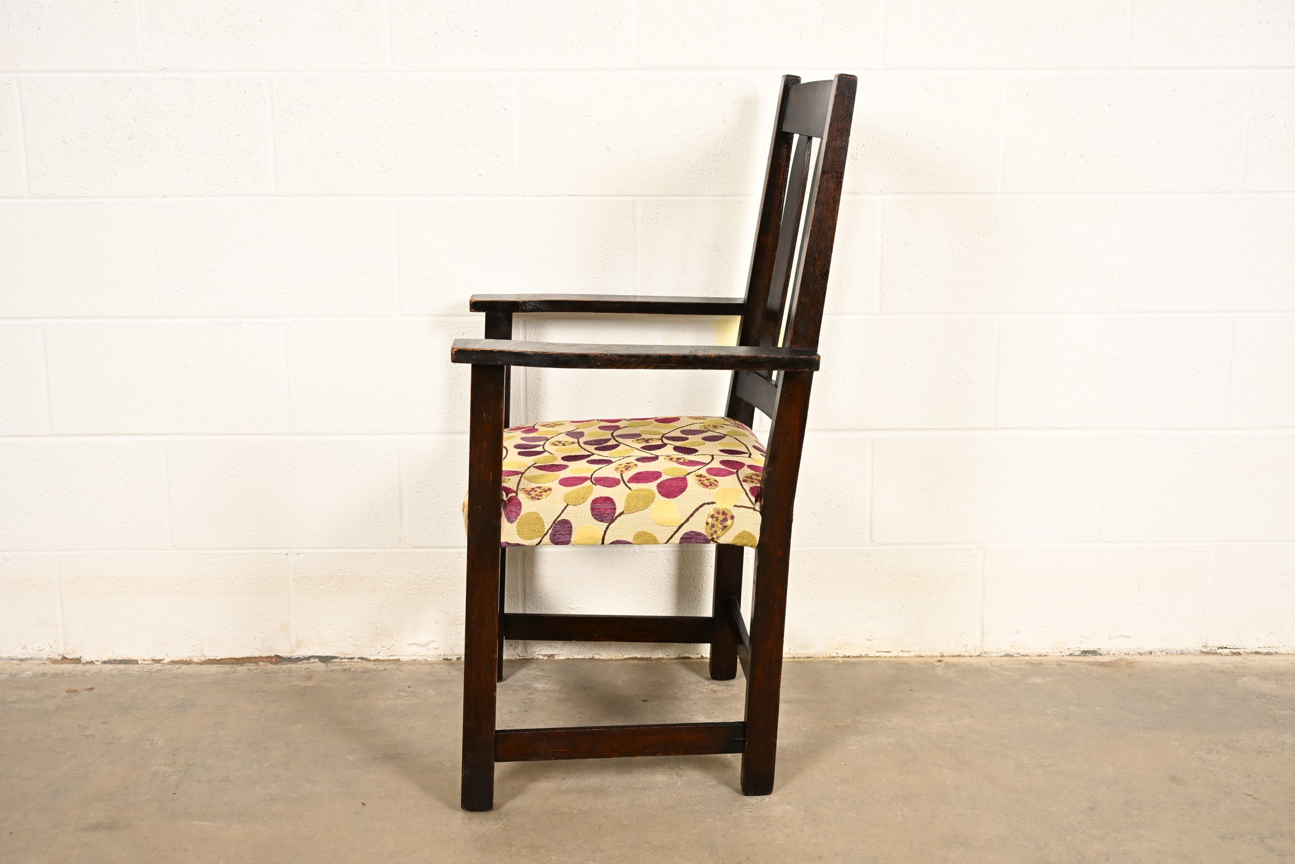 Limbert Antique Mission Oak Arts & Crafts Armchair, Circa 1910 - Image 12