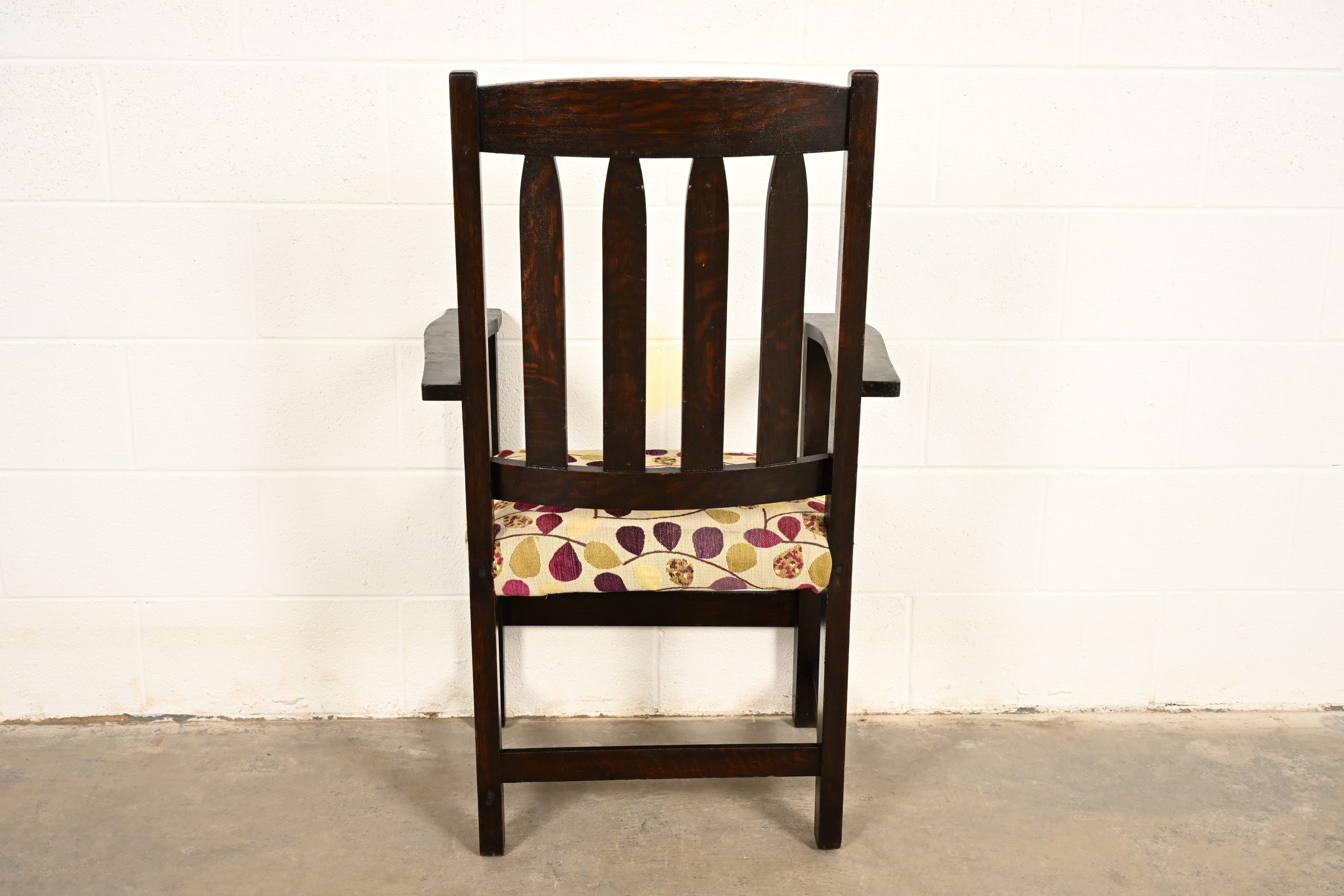 Limbert Antique Mission Oak Arts & Crafts Armchair, Circa 1910 - Image 13