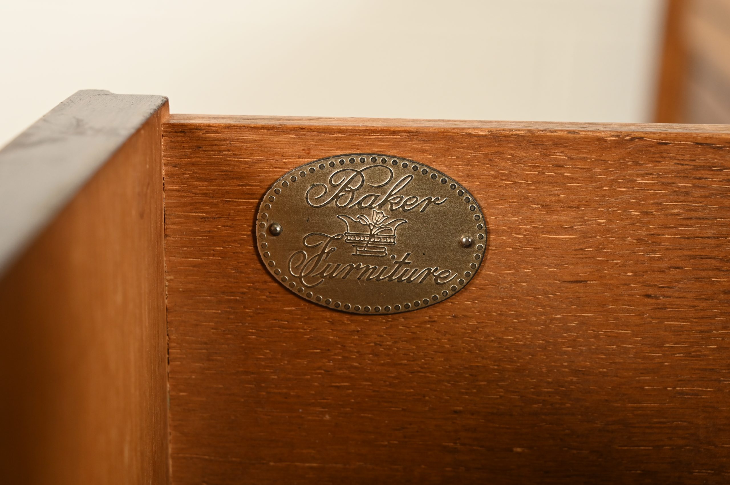Baker Furniture French Regency Louis XVI Carved Walnut Triple Dresser or Credenza, Circa 1960s - Image 15