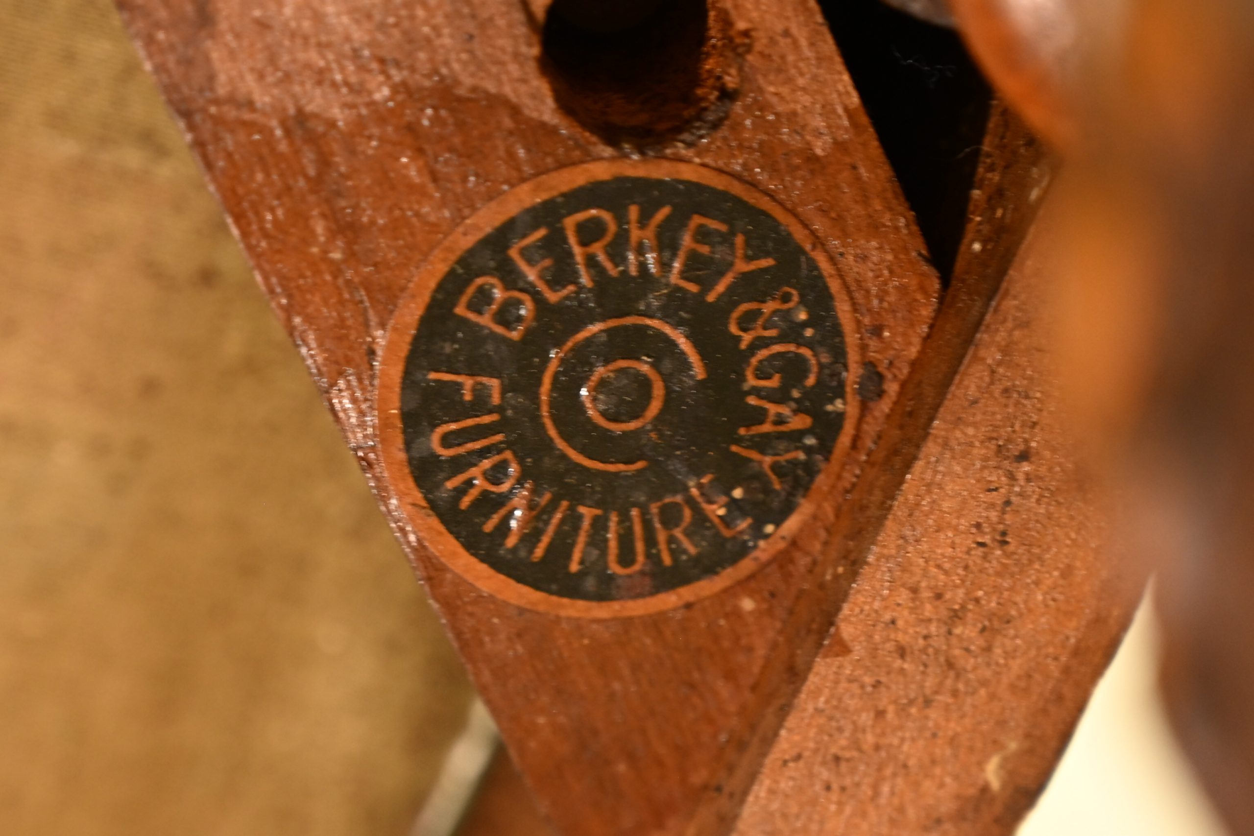 Berkey & Gay Antique English Jacobean Carved Walnut Side Chairs or Dining Chairs, Pair - Image 14