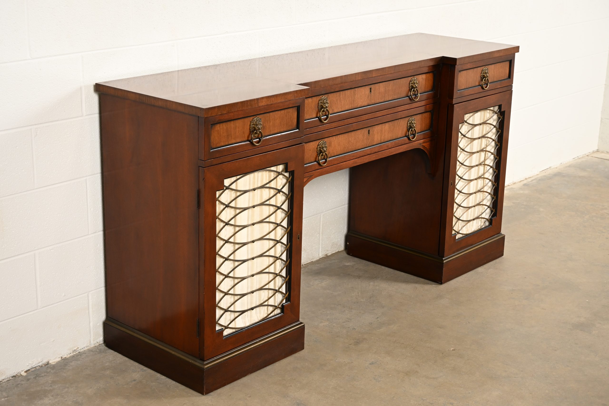 Kittinger English Regency Carved Mahogany Sideboard Buffet, Circa 1960s - Image 4
