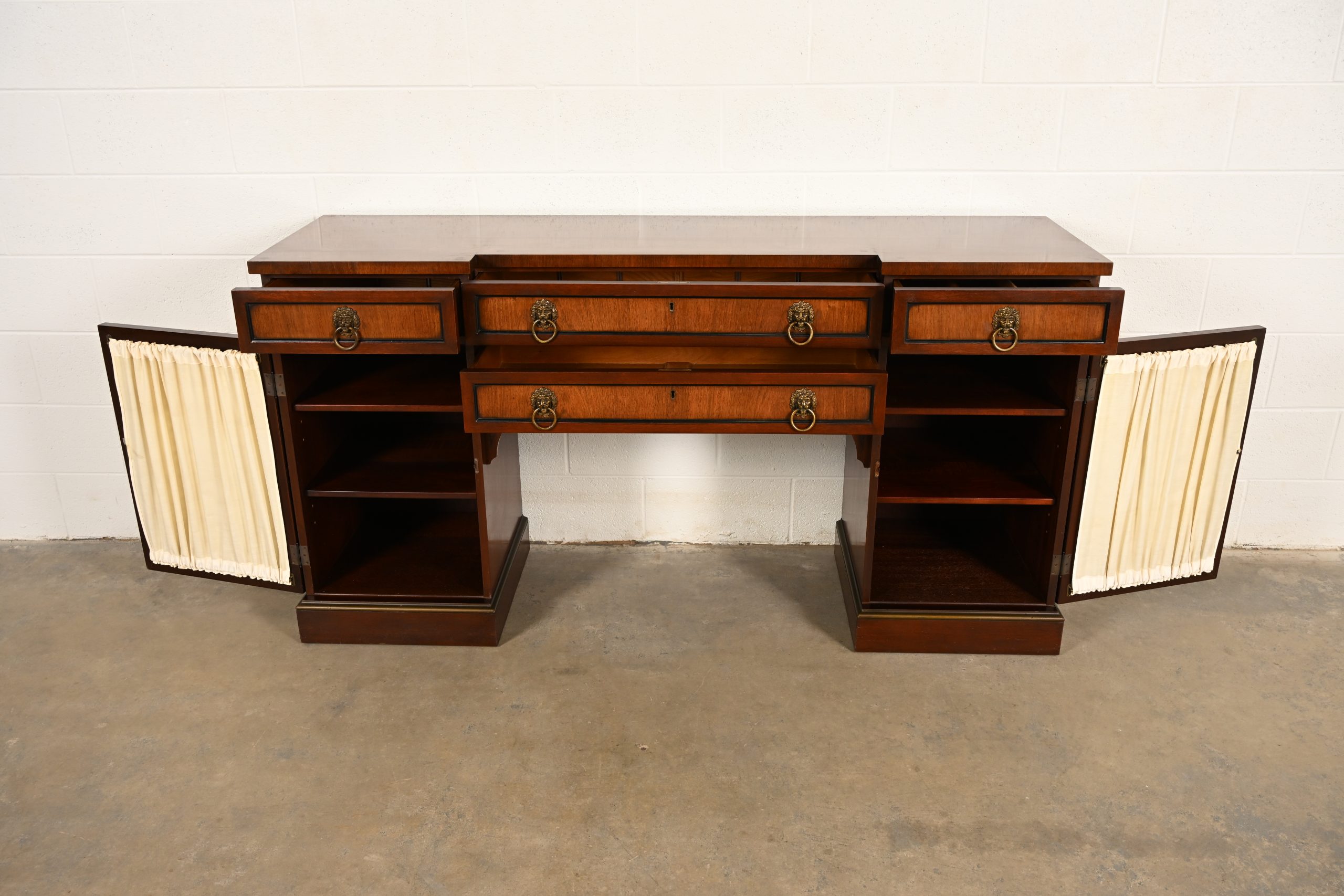 Kittinger English Regency Carved Mahogany Sideboard Buffet, Circa 1960s - Image 5