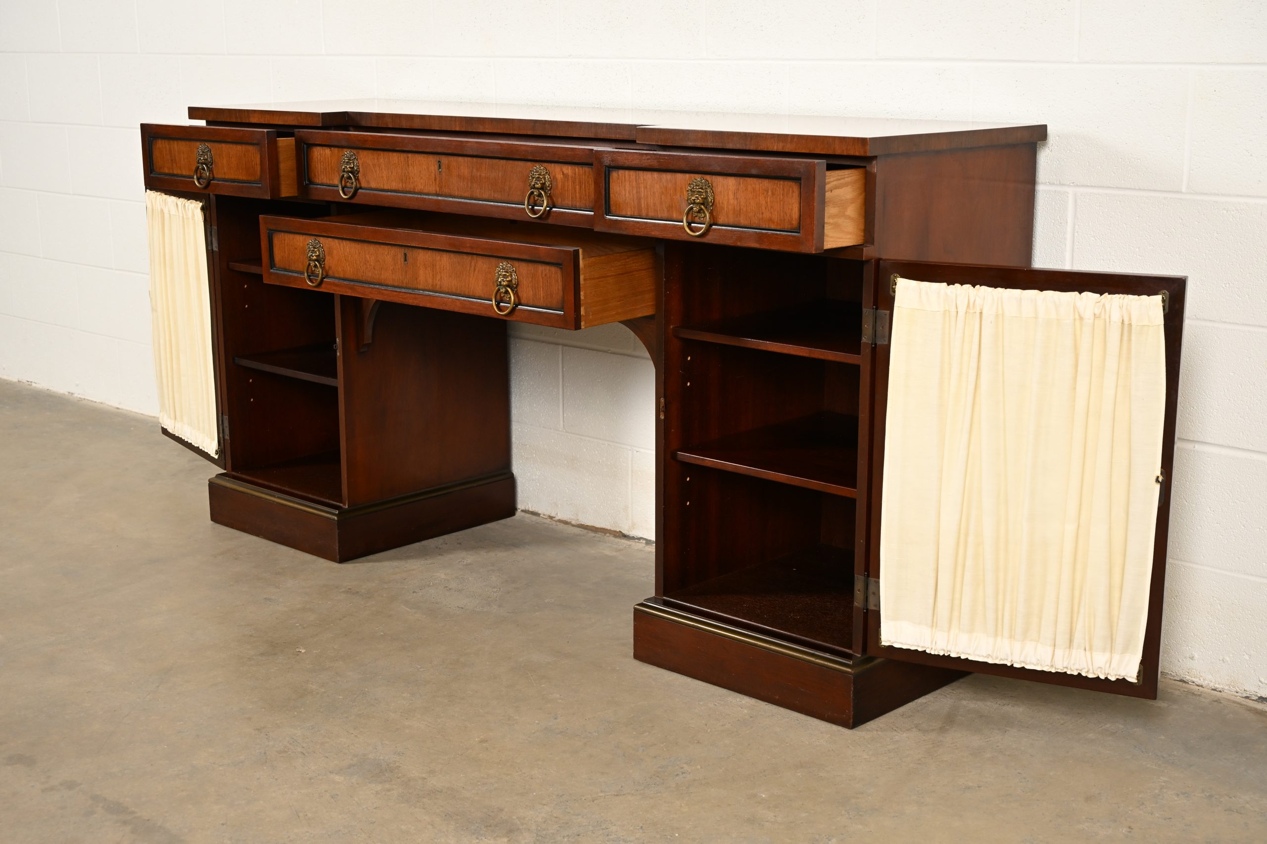 Kittinger English Regency Carved Mahogany Sideboard Buffet, Circa 1960s - Image 6