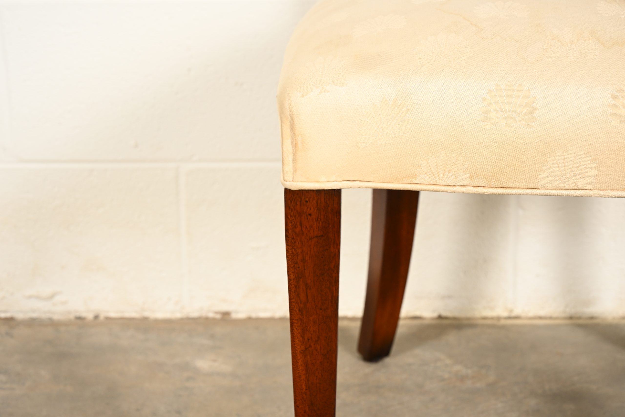 Kindel Furniture Federal Carved Mahogany Side Chairs or Dining Chairs, Pair - Image 9