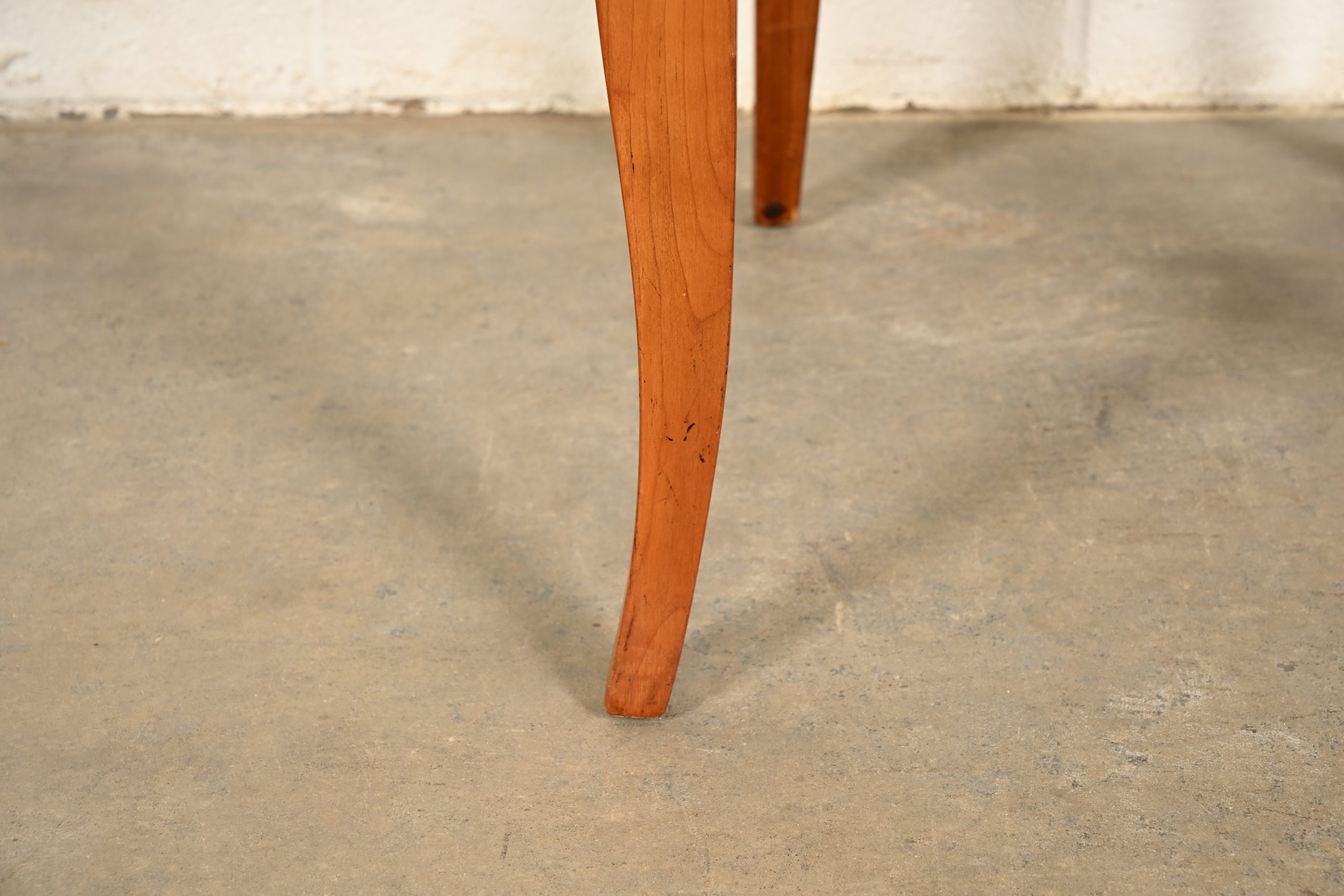 Kindel Furniture Regency Solid Cherry Wood Klismos Dining Chairs, Set of Four - Image 11