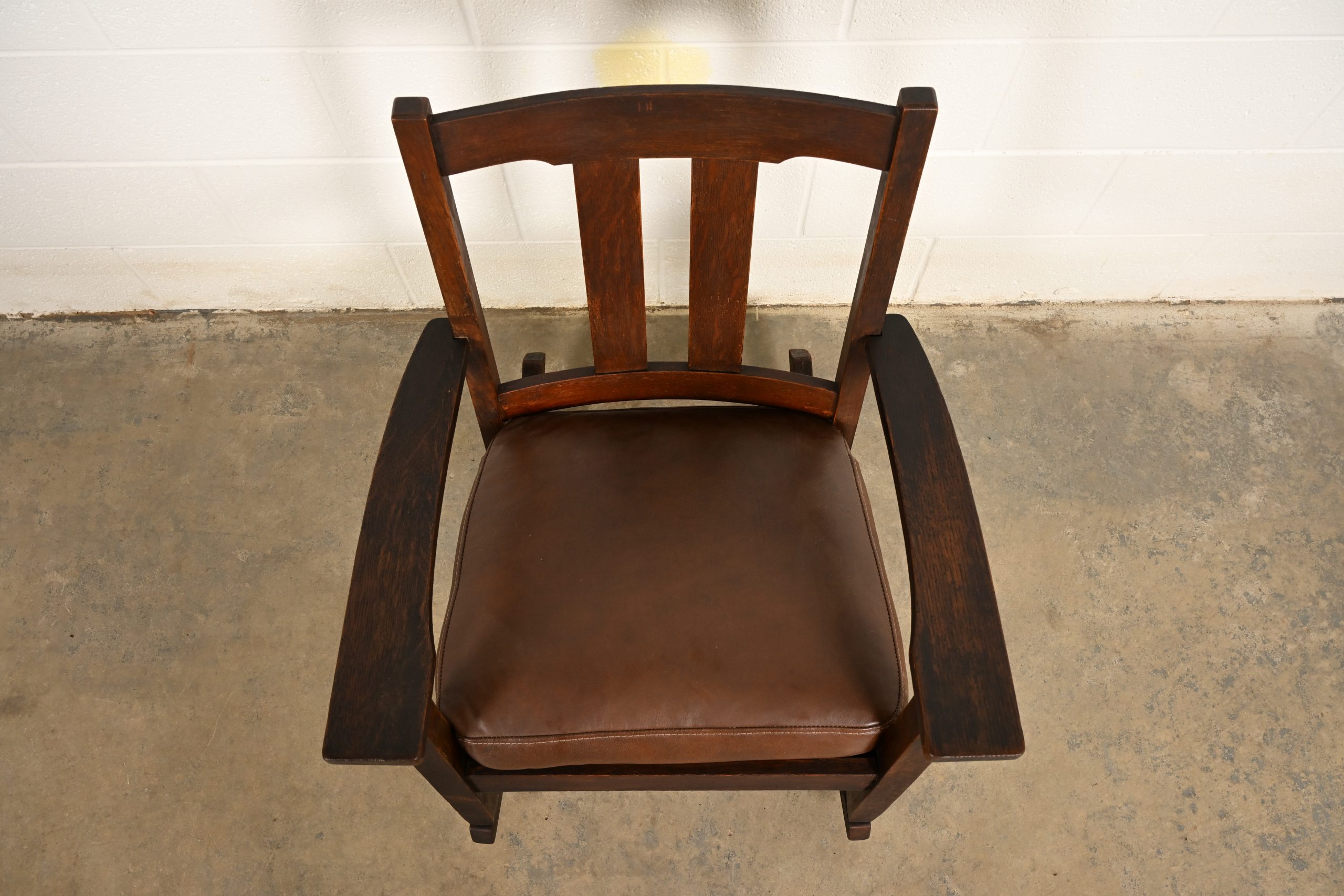 Limbert Antique Mission Oak Arts & Crafts Rocking Chair, Circa 1910 - Image 5