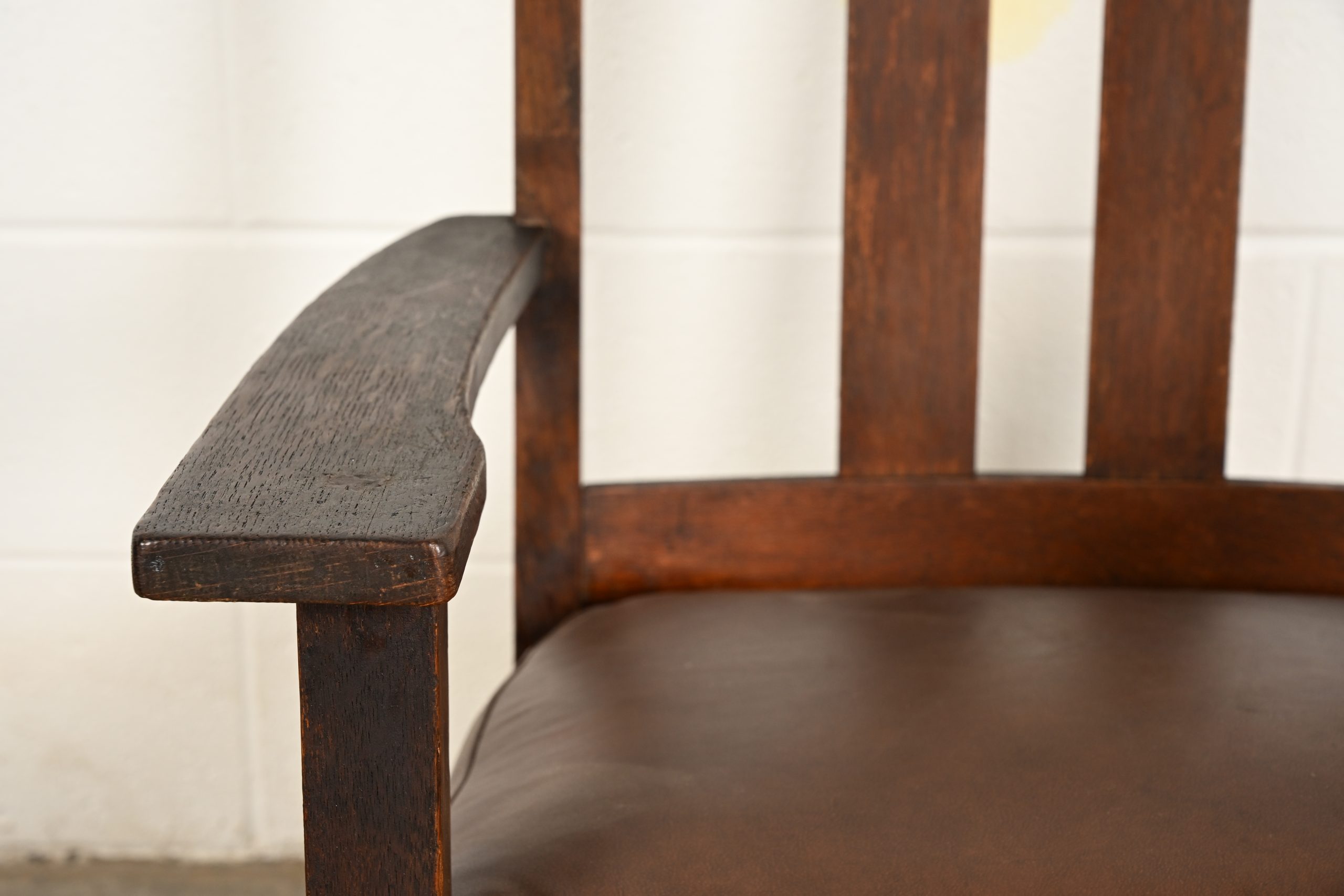 Limbert Antique Mission Oak Arts & Crafts Rocking Chair, Circa 1910 - Image 7