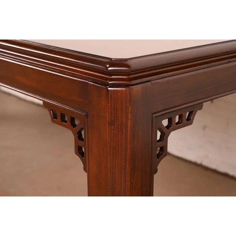 Drexel Chippendale Mahogany Extension Dining Table, Newly Refinished - Image 10