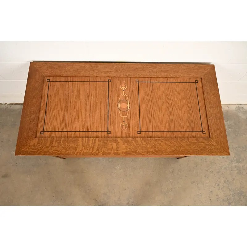 Stickley Harvey Ellis Collection Mission Arts & Crafts Inlaid Oak Blanket Chest - Image 10