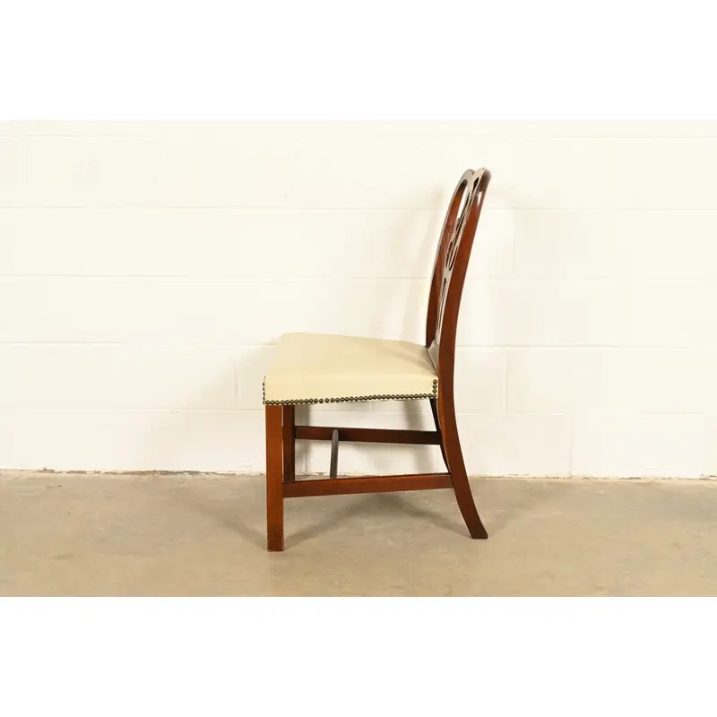 Baker Furniture Georgian Carved Mahogany Side Chair or Dining Chair - Image 11
