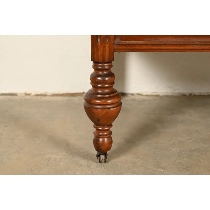 Berkey & Gay Style Antique French Regency Louis XVI Walnut Highboy Dresser, Circa 1930s - Image 11