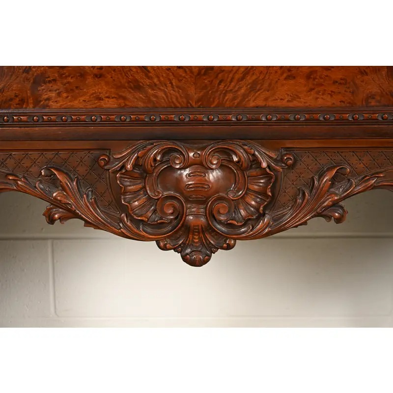 Berkey & Gay Style Chippendale Carved Mahogany Sideboard or Bar Cabinet, Circa 1920s - Image 11