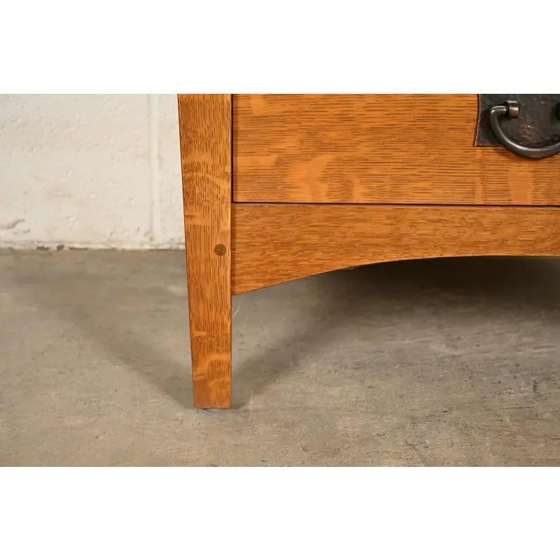 Stickley Mission Oak Arts & Crafts Nightstand or Bachelor Chest - Image 11