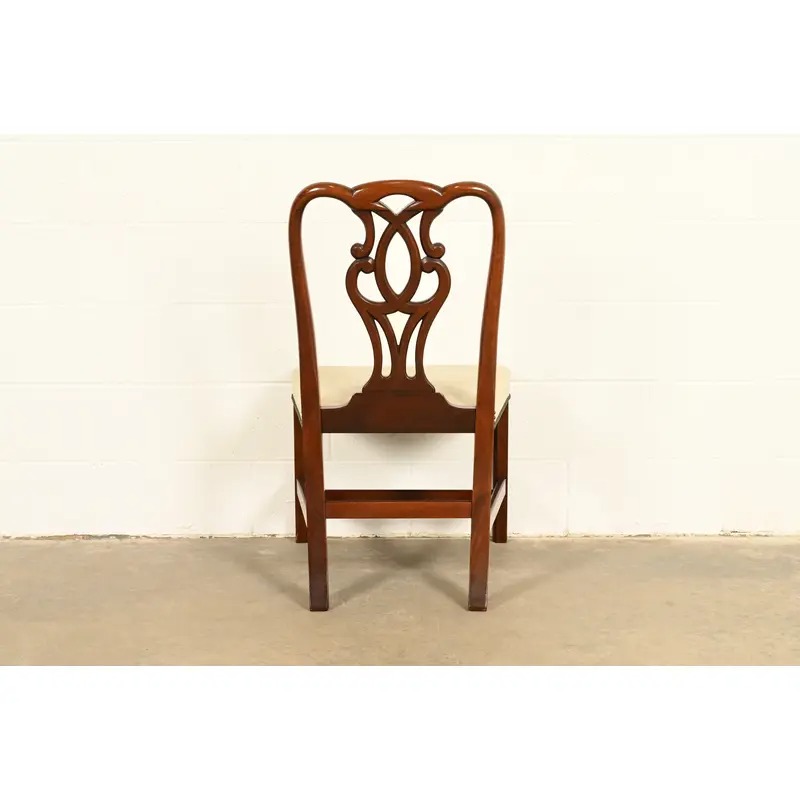 Baker Furniture Georgian Carved Mahogany Side Chair or Dining Chair - Image 12