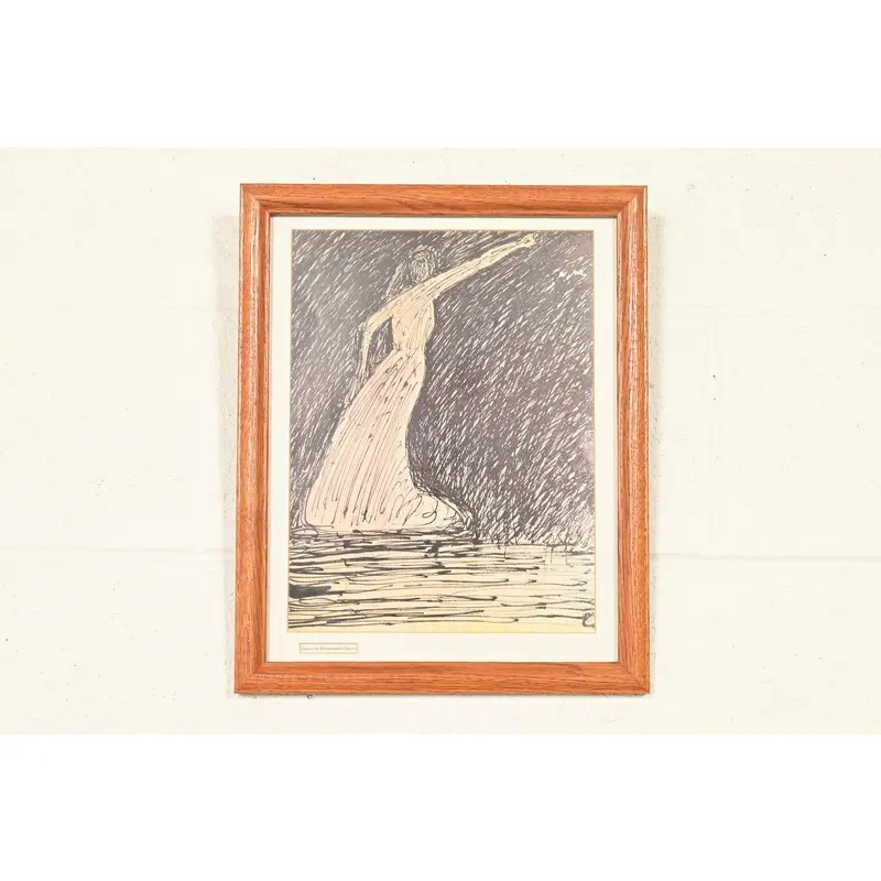 Original "Dancer" Framed Print by Rabindranath Tagore