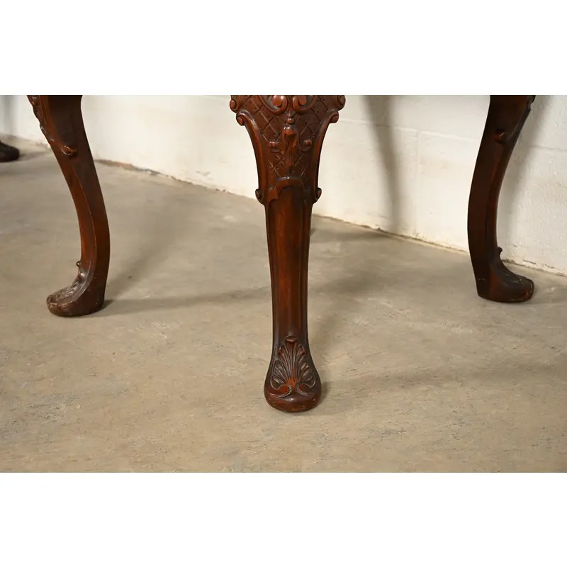 Berkey & Gay Style Chippendale Carved Mahogany Sideboard or Bar Cabinet, Circa 1920s - Image 13