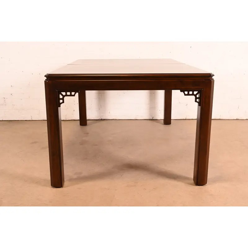 Drexel Chippendale Mahogany Extension Dining Table, Newly Refinished - Image 14