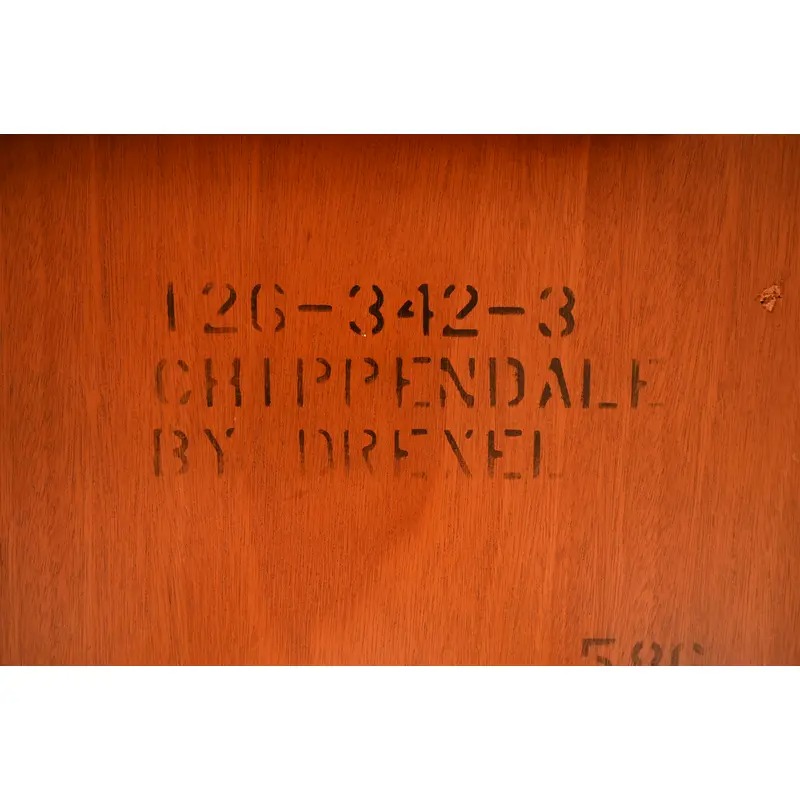 Drexel Chippendale Mahogany Extension Dining Table, Newly Refinished - Image 15