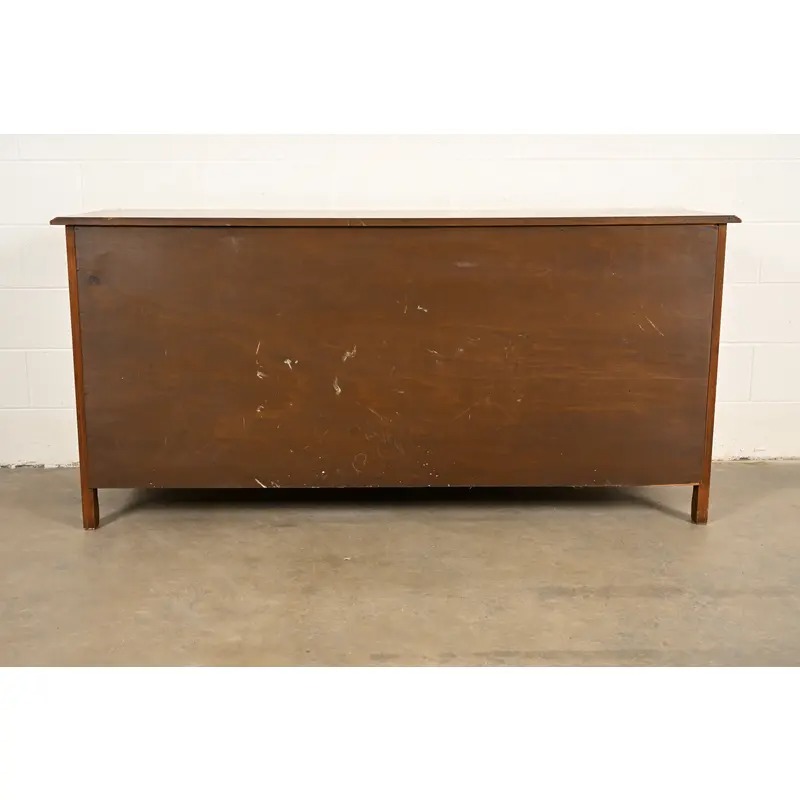 French Provincial Louis XV Carved Fruitwood Triple Dresser by Fancher Furniture, Circa 1960s - Image 15
