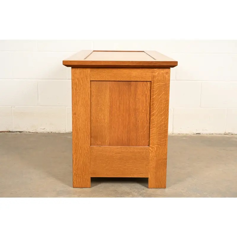 Stickley Harvey Ellis Collection Mission Arts & Crafts Inlaid Oak Blanket Chest - Image 15