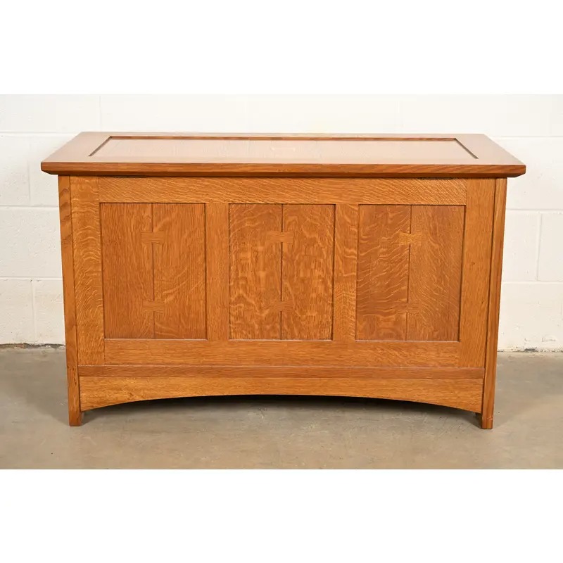Stickley Harvey Ellis Collection Mission Arts & Crafts Inlaid Oak Blanket Chest - Image 16