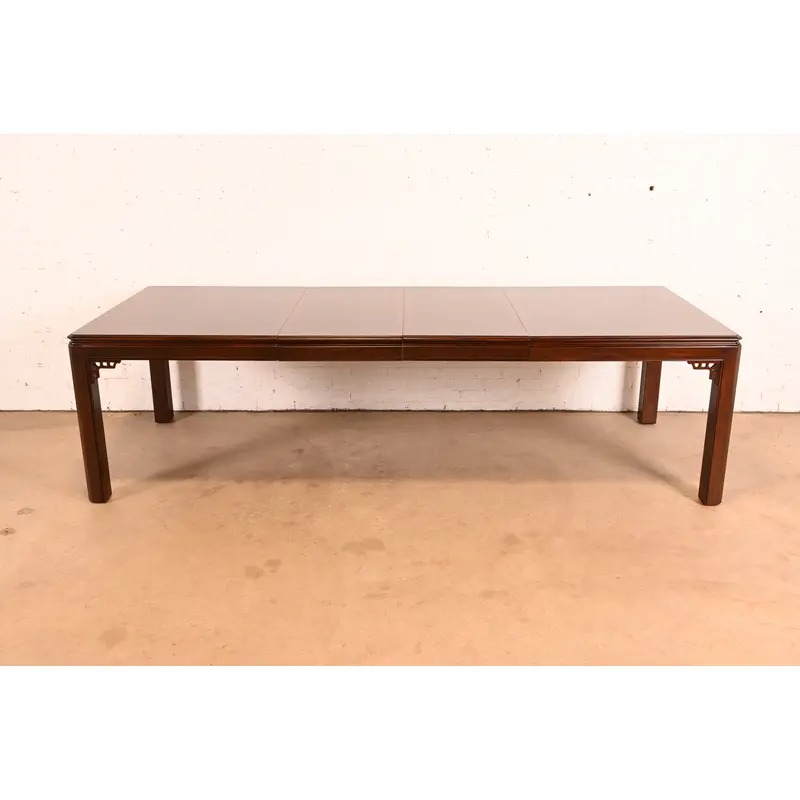 Drexel Chippendale Mahogany Extension Dining Table, Newly Refinished - Image 2