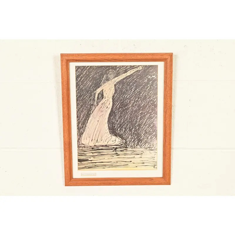 Original "Dancer" Framed Print by Rabindranath Tagore - Image 2