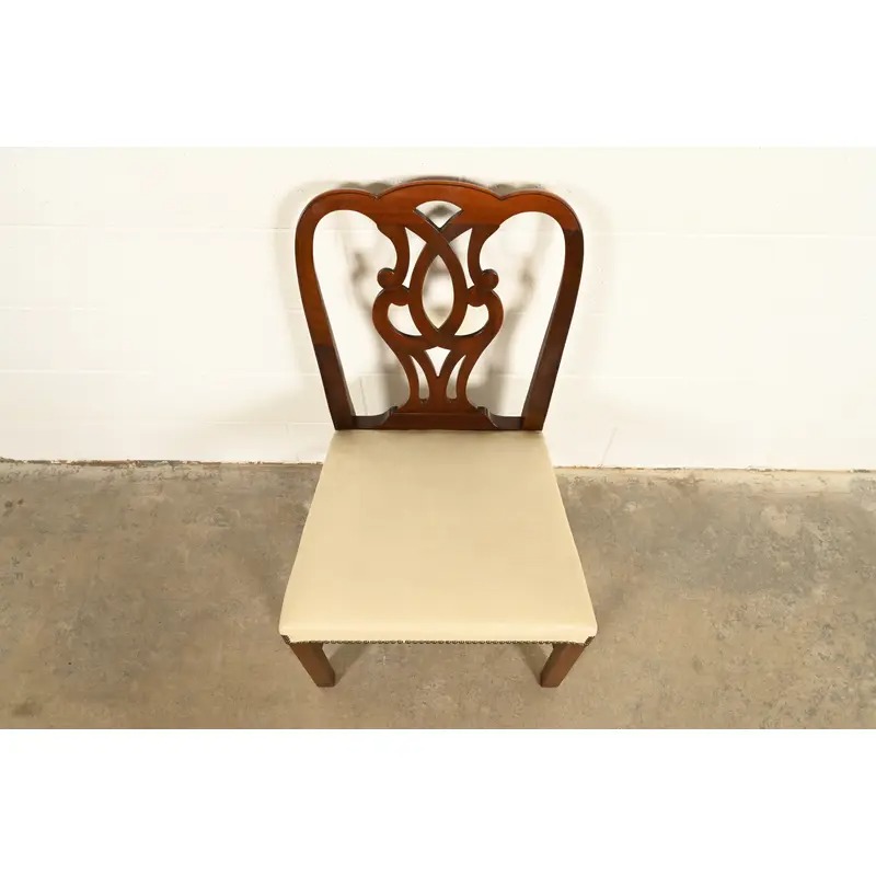Baker Furniture Georgian Carved Mahogany Side Chair or Dining Chair - Image 5