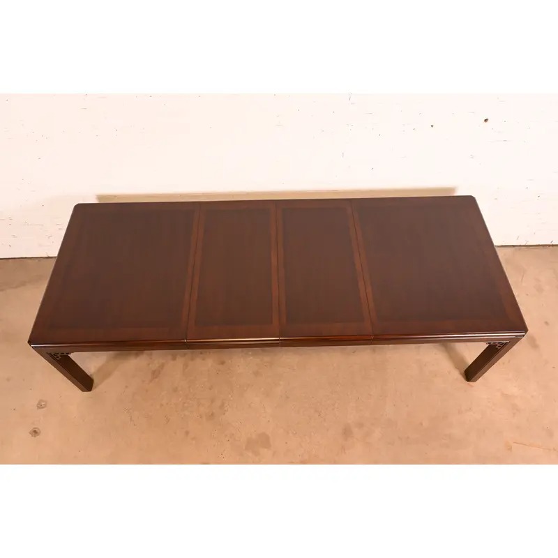 Drexel Chippendale Mahogany Extension Dining Table, Newly Refinished - Image 6