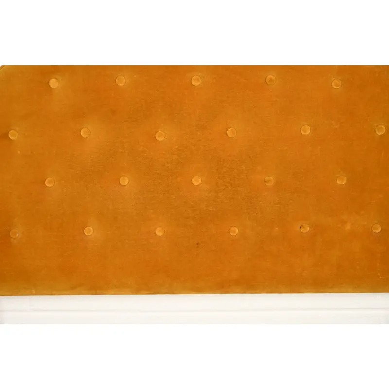Grosfeld House Style Mid-Century Hollywood Regency Tufted Velvet Upholstered Twin Headboard, Circa 1960s - Image 7