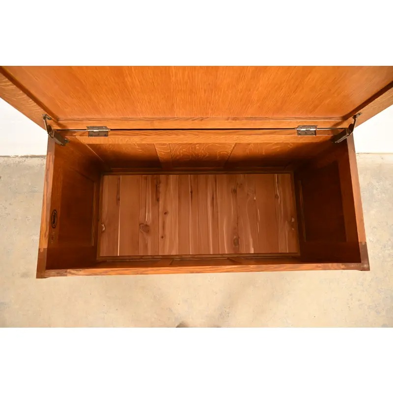 Stickley Harvey Ellis Collection Mission Arts & Crafts Inlaid Oak Blanket Chest - Image 8