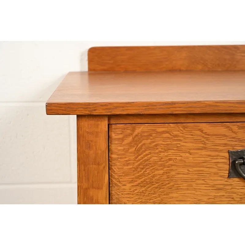 Stickley Mission Oak Arts & Crafts Nightstand or Bachelor Chest - Image 8