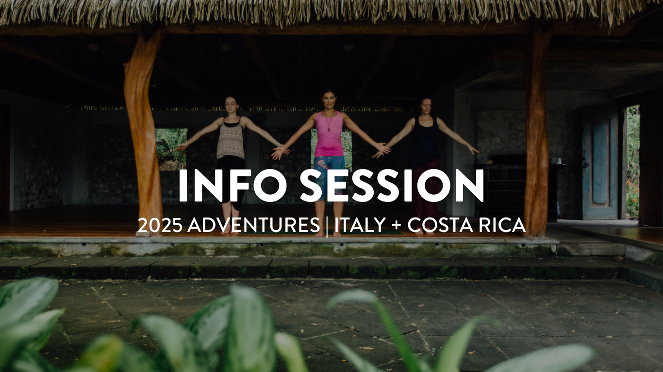 info session yoga retreat italy costa rica