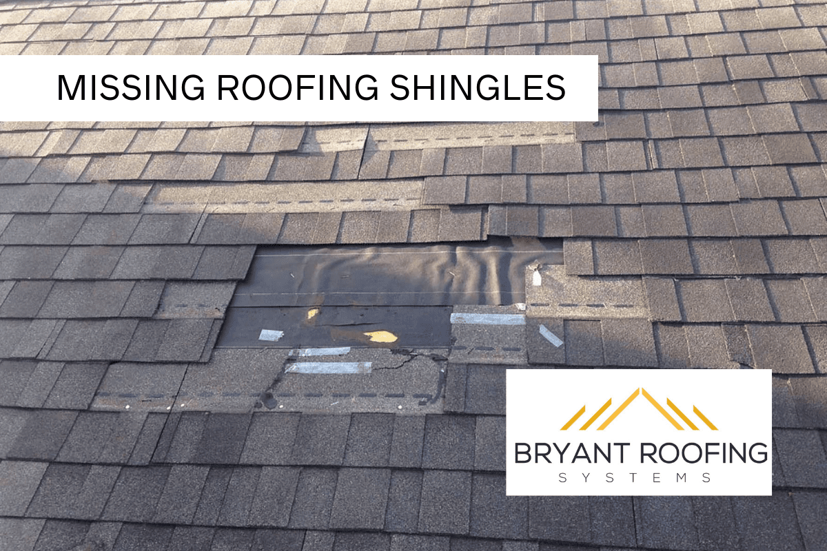 MISSING ROOFING SHINGLES