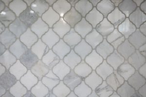 arabesque tile made from natural stone Carrara marble