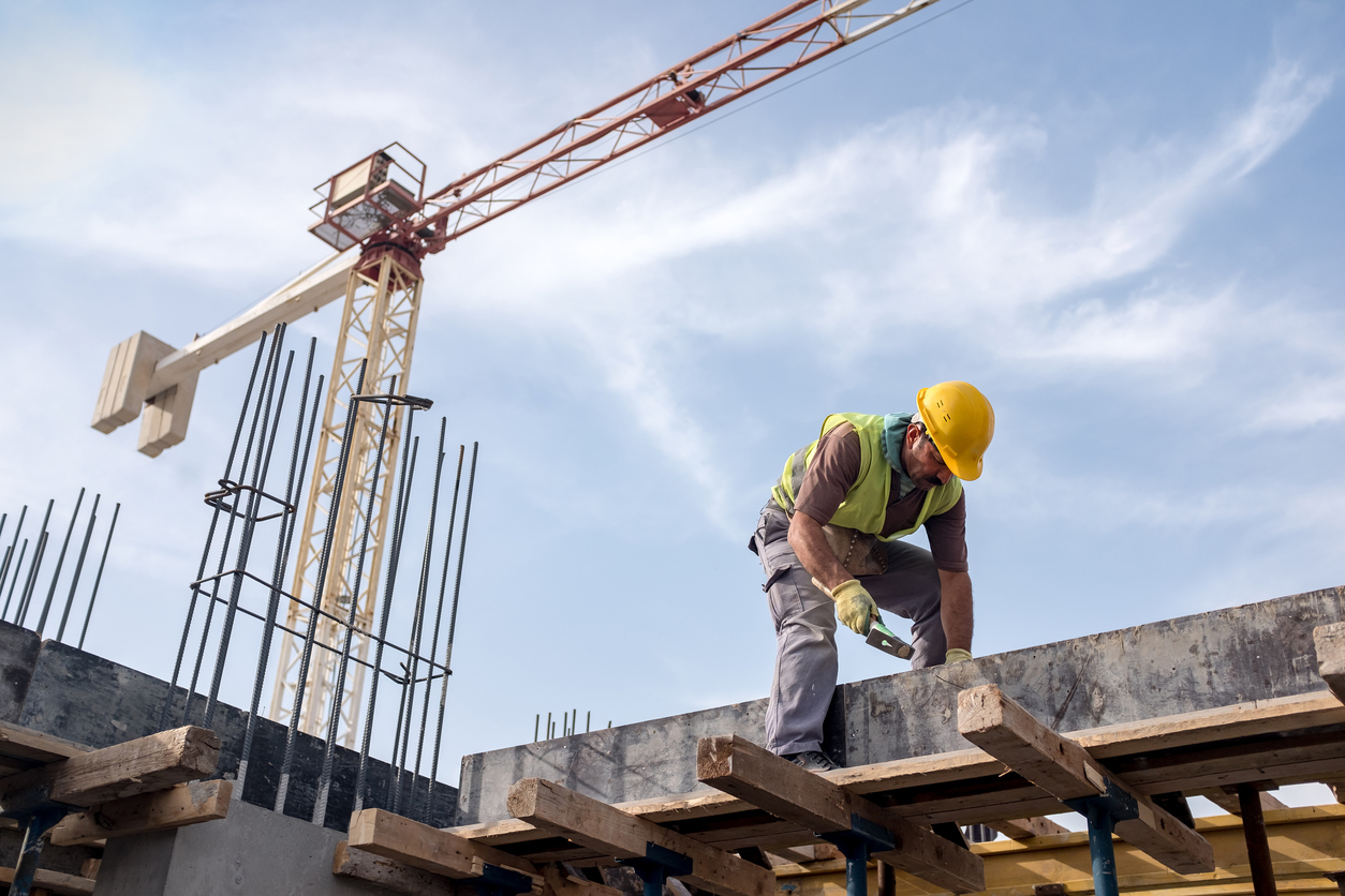 Worker At Construction Site