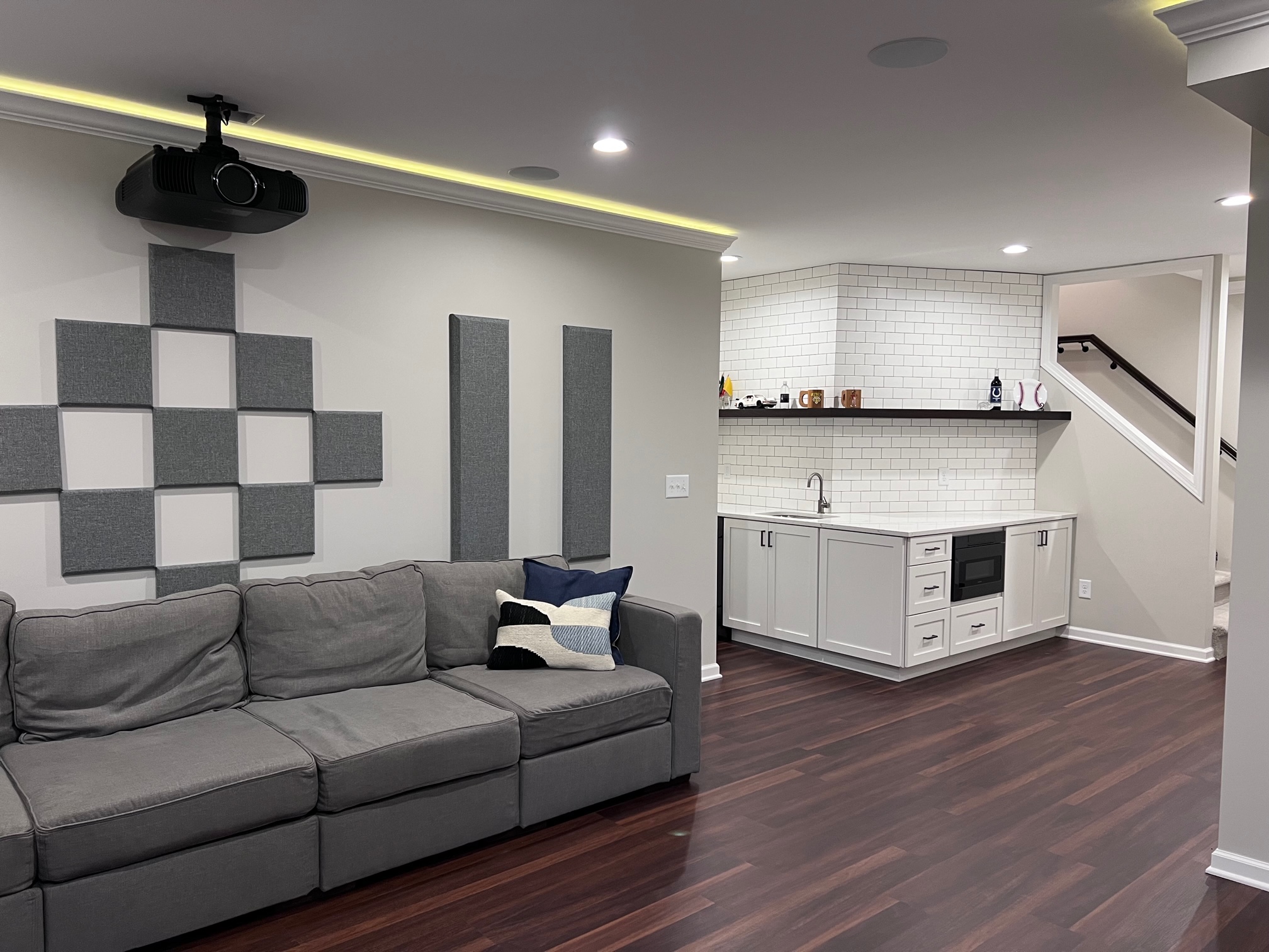 Finished Basement by Central Construction Group