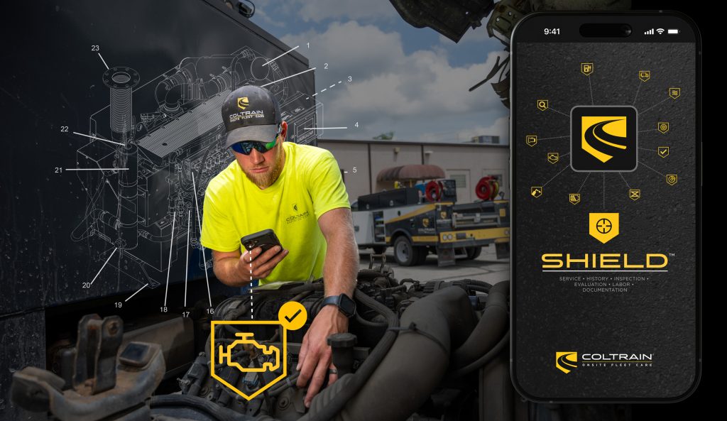 Coltrain Onsite Fleet Care technicians use SHIELD™ technology to deliver confidence in every repair to fleets.