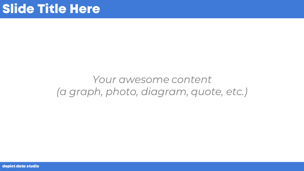 Image of a blank slide to be used in a presentation.