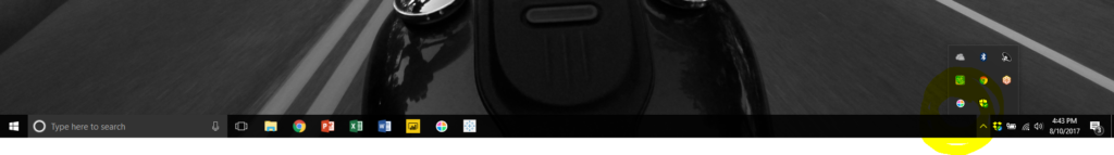Once you download www.instant-eyedropper-com, the icon will show up in your System Tray along the bottom of your screen.