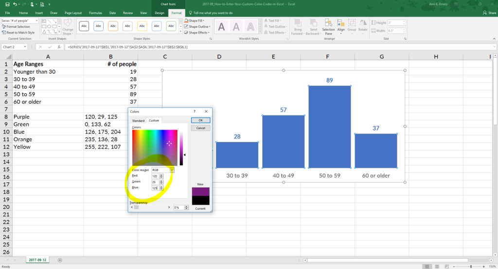Enter your RGB code. RGB stands for red, green, and blue. This is the recipe of reds, greens, and blues that get mixed together to produce your exact shade.