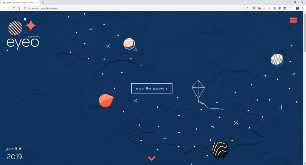 The Eyeo Festival conference website