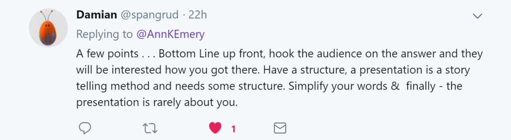 Social media comment.