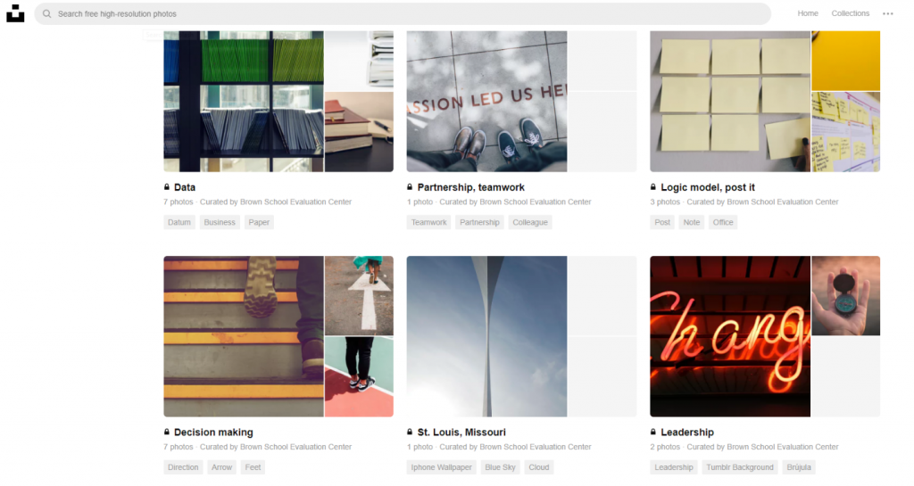 This photo shows an example of Unsplash as used by an EASL team member.