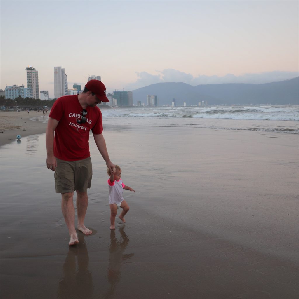 We spent our December evenings strolling along the beaches in Da Nang.