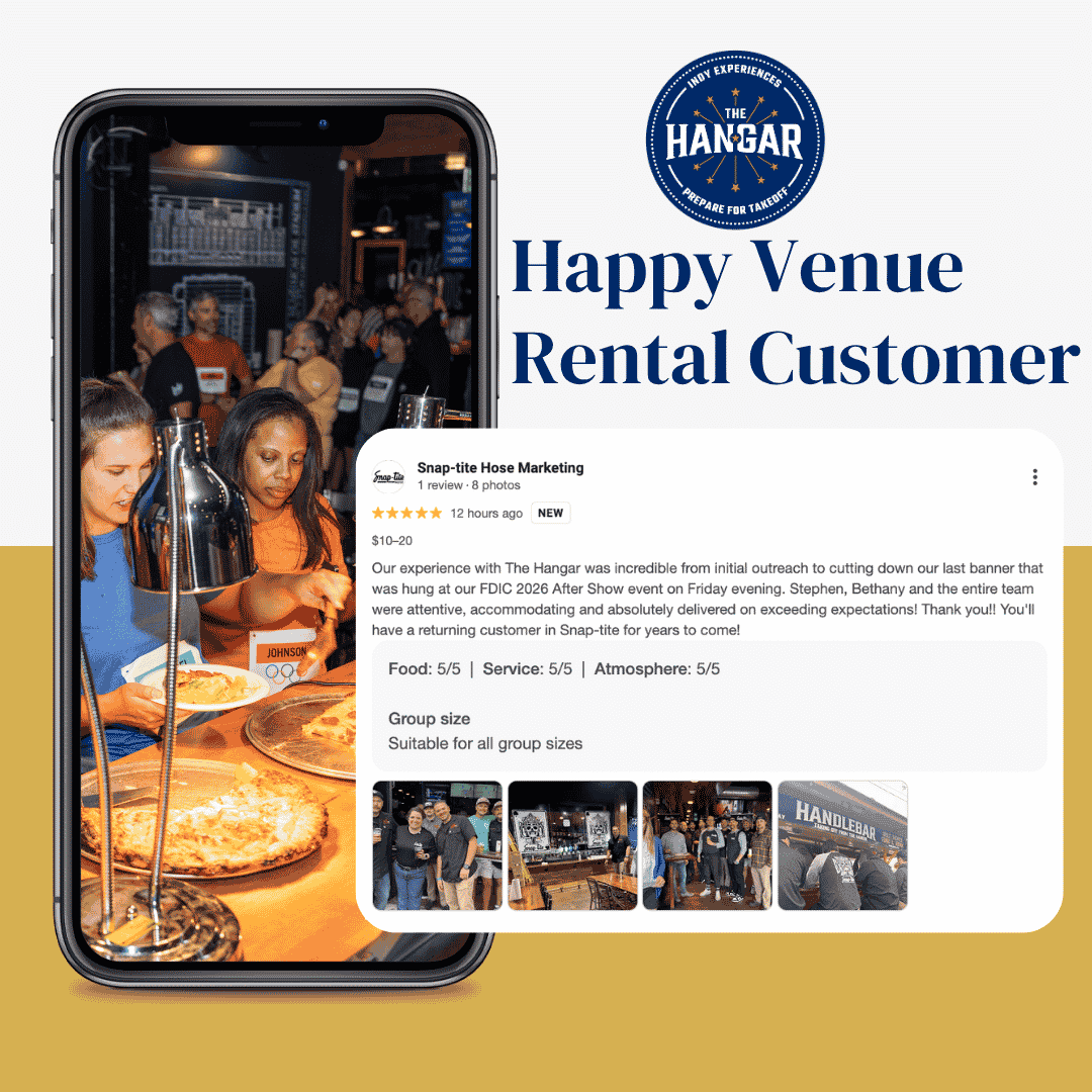 Venue Rental 2 Venue Rental Hangar Indy Team Building Testimonial