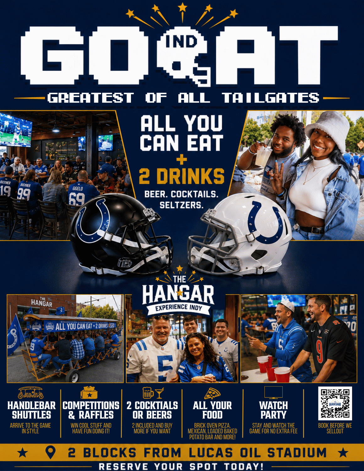 Greatest of all Tailgates at The Hangar all colts home games all inclusive