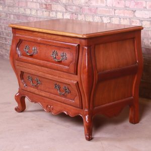Baker Furniture French Provincial Louis XV Cherry Wood Bombay Chest