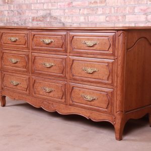 Davis Cabinet Company French Provincial Louis XV Triple Dresser or Credenza
